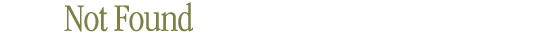 Not Found