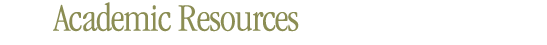 Academic Resources