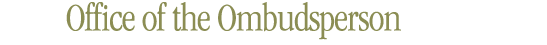 Office of the Ombudsperson