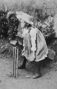 Virginia Woolf playing croquet