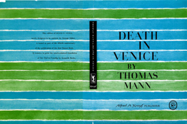 Death in Venice book cover by George Salter