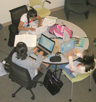 group work table in Studio