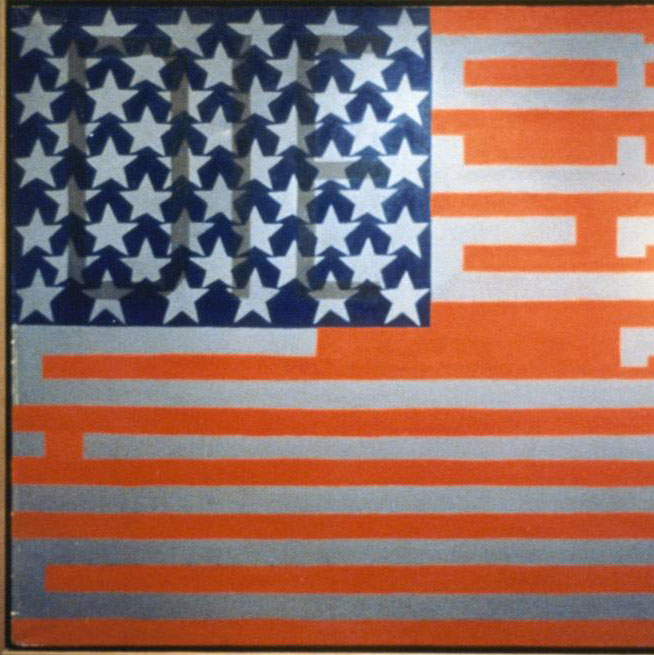ARTstor, Image Gallery, Faith Ringgold, Flag for the Moon: Die Nigger, 1967-1969, oil on canvas, photo by Larry Qualls
