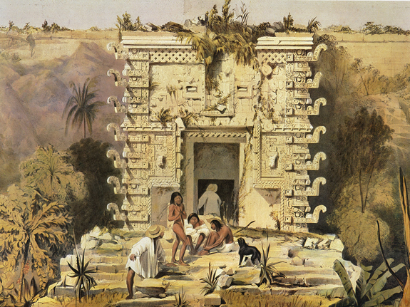 Plate 11, Gateway of the Great Teocallis, Uxmal