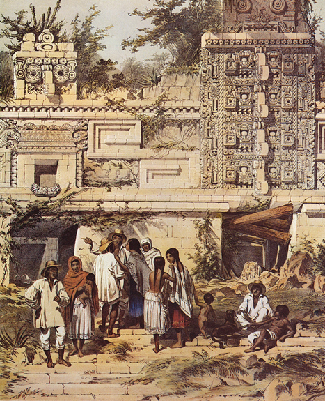 Plate 15, Portion of La Casa de Las Monjas, Uxmal