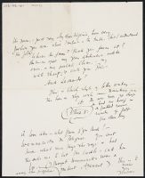 Woolf Letter to VIta Sackville-West