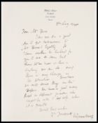 Woolf letter to Robert Spira