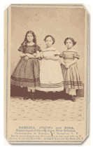 Rebecca, Augusta and Rosa, emancipated slaves from New Orleans, 1863