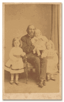 Edward Everett Hale with three of his sons, circa 1870