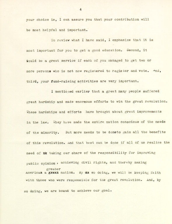 Speech by Constance Baker Motley to Children's Organization for Civil Rights, page 4