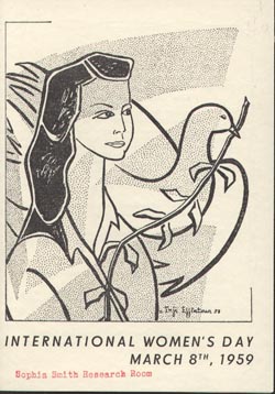 Anti-nuclear flier produced by the WIDF, March 8th, 1959