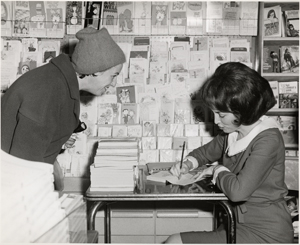 Helen Gurley Brown at a book signing, 1963