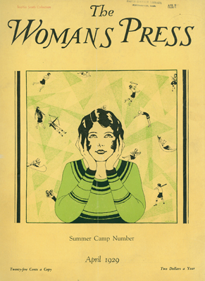 Cover of April 1919 issue of "The  Womans Press" 