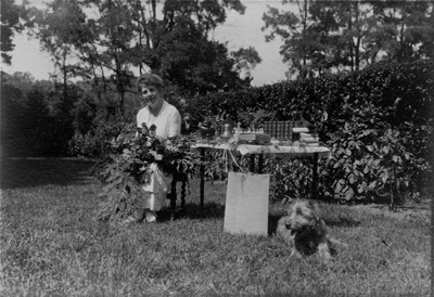 Ethel Eyre Valentine Dreier on her birthday, circa 1925