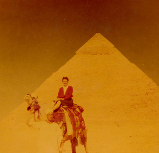 Frances Ticknor in Egypt, circa 1947