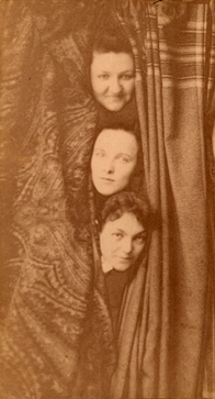 Mary Frances Winston (center) with Grace Chrisholm and Margaret Malloy, undated