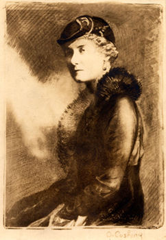 Drawing of Baird Leonard by O. Cushing, undated