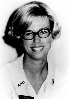 Jean Christie during service for Red Cross Supplemental Recreational Activity Overseas Program, c1967-70