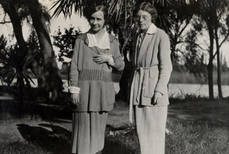 Bernice Tuller with Frances Drake in Argentina, 1921