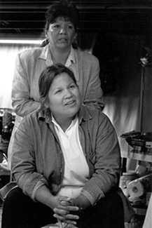 Katsi Cook at an Akwesasne Task Force on the Environment Vision Workshop, 2002