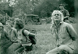Deborah Jones protests the deployment of nuclear weapons to Europe inside the Seneca Army Depot, August 1, 1983. Photo by Joan E. Biren. 