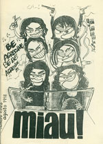 Cover of zine, Miau!