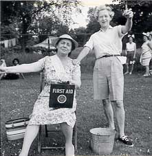 Yonata Feldman and Mrs. Bell, July 4, 1957