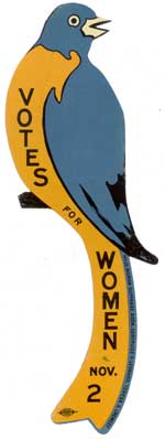 Massachusetts Suffrage Association, tin bluebird