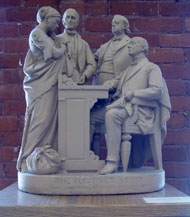 The Fugitive's Story, sculpture by John Rogers