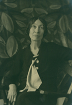 Lola Ridge photographed by Marjorie Content, 1935.
