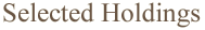 Title - Selected Holdings