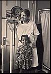 Alice Weld Tallant with a young patient