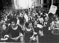 Women's Strike Demonstration marchers, New York City, 1970