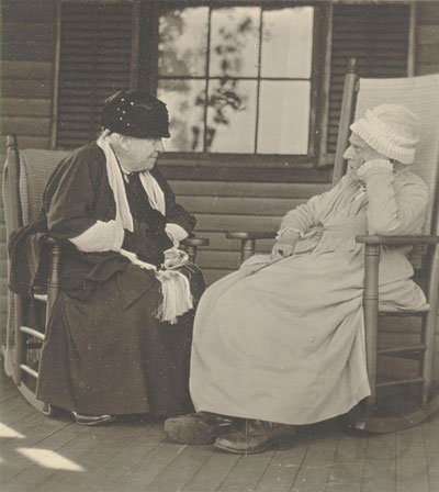 Ellen Wright Garrison and Lucy Gibbons Morse, circa 1926