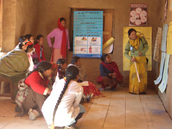 Women's health workshop, rural Nepal