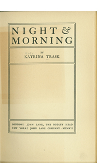 "Night and Morning," 1907