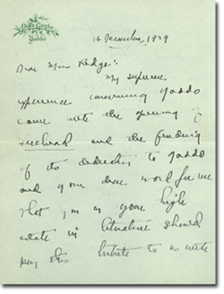 Letter, 1929