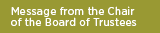 Message from the Chair of the Board