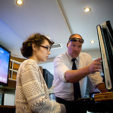 C-SPAN network representatives were on hand to meet bus visitors and provide more information.