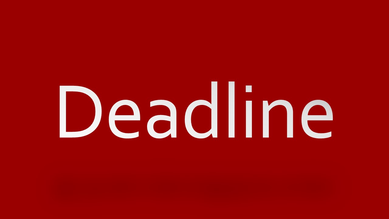 December 4th Thesis Deadlines