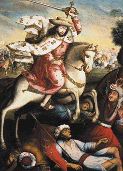 El apóstol Santiago, en la batalla de Clavijo