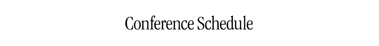 Conference Schedule