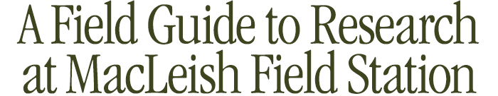 A Field Guide to Research at MacLeish Field Station