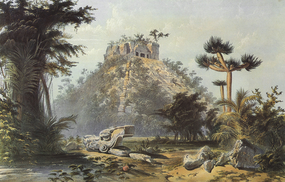 Plate 22, Teocallis, at Chichén-Itzá