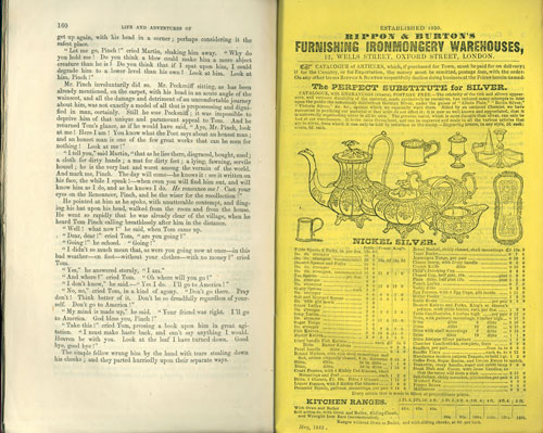advertisements in Martin Chuzzlewit