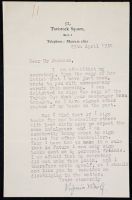 Woolf letter to WIlliam Jackson