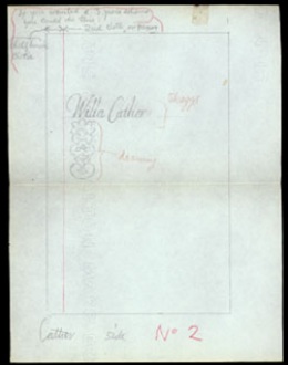 Willa Cather - cover sketch