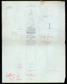 Willa Cather - spine sketch