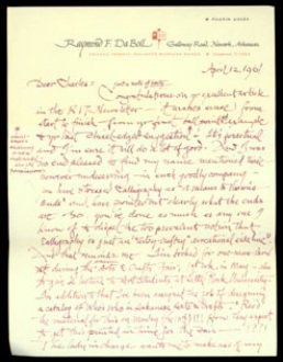 Letter - Raymond F. DaBoll to Charles Skaggs