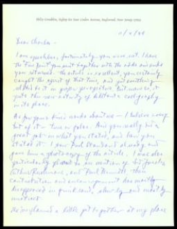 Letter - Phillip Grushkin to Charles Skaggs
